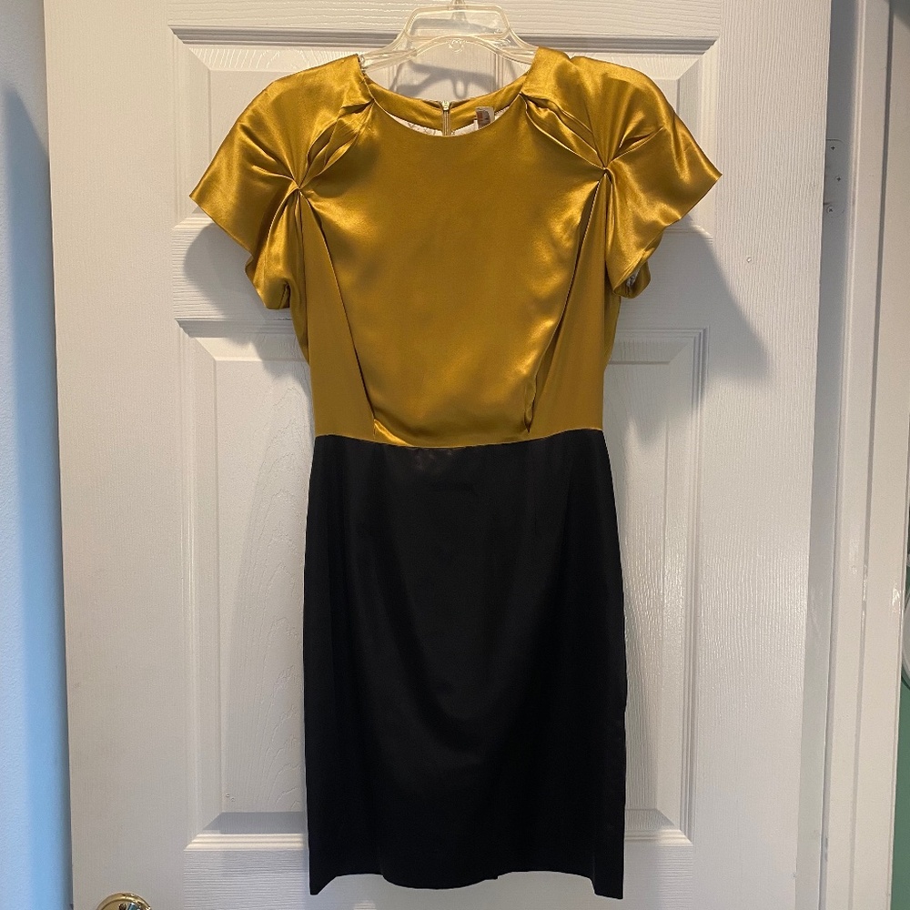 Vintage Anne Valerie Hash Color Block Sheath Dress Gossip Girl Old Money - Sz S